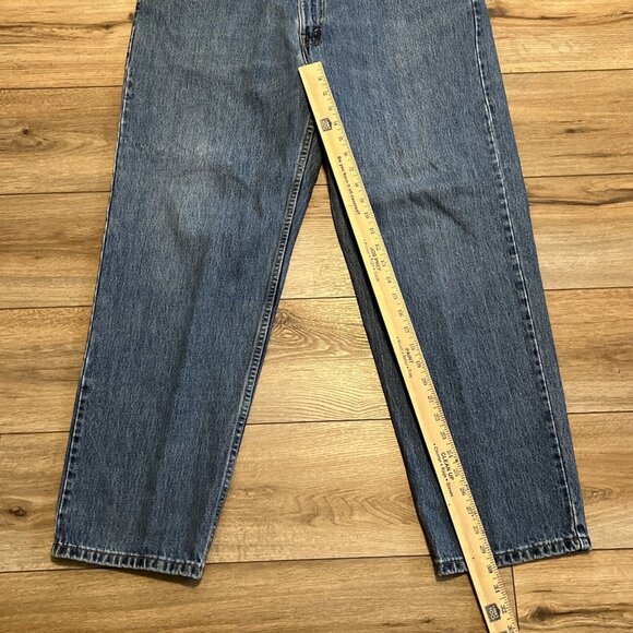 Men's Levis 550 Relaxed Fit Denim Jeans SZ 40x30 Blue Cotton VTG Red Tab - Picture 5 of 12